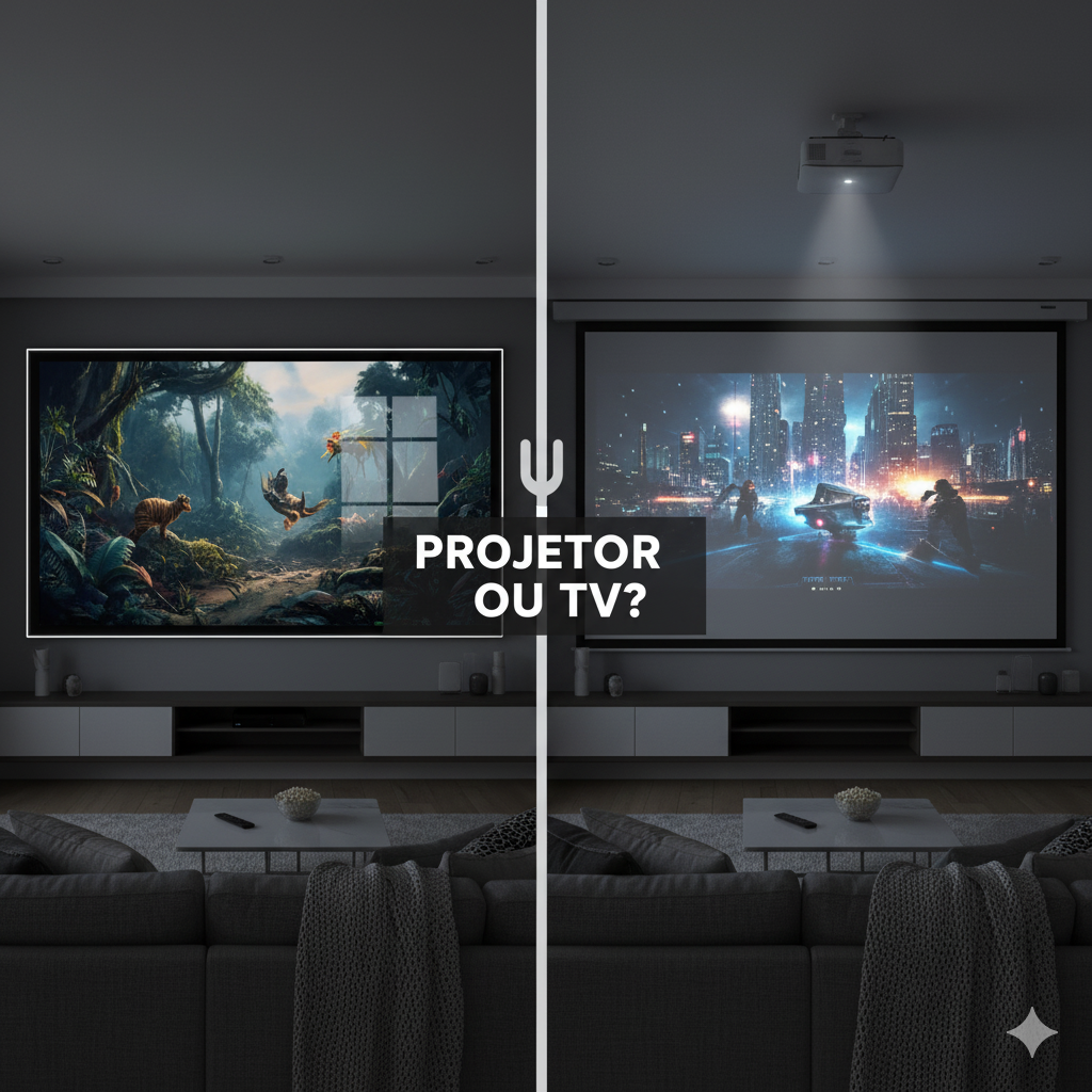 projetor ou tv